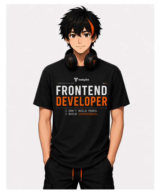 I Don't Build Pages. I Build Experiences. | Frontend Developer T-Shirt