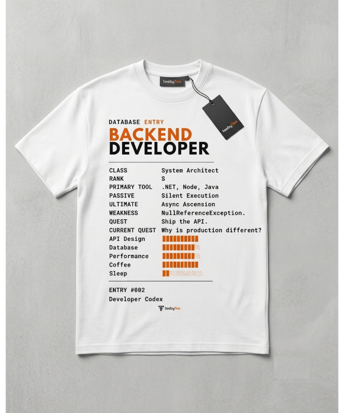 Backend Developer | Developer Codex #002 | Ultra Premium Oversized Terry T-Shirt