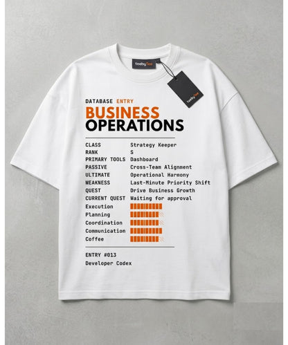 Business Operations | Developer Codex #012 | Ultra Premium Oversized Terry T-Shirt