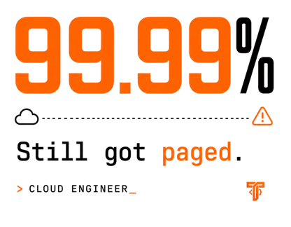 99.99% Still Got Paged | Cloud Engineer Regular Fit T-Shirt | White