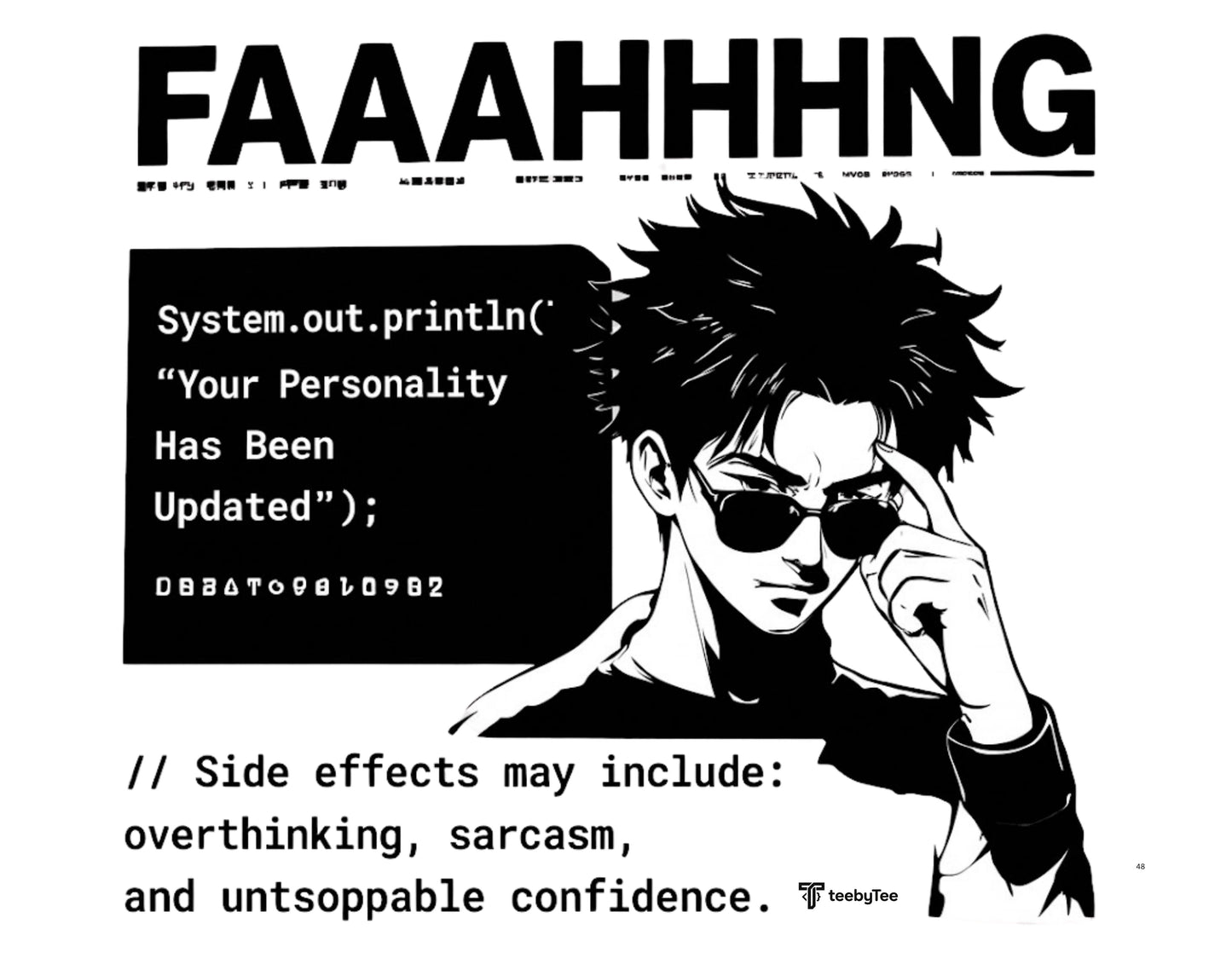 FAAAHHHHNG | Premium Developer Graphic Oversized T-Shirt for Programmers