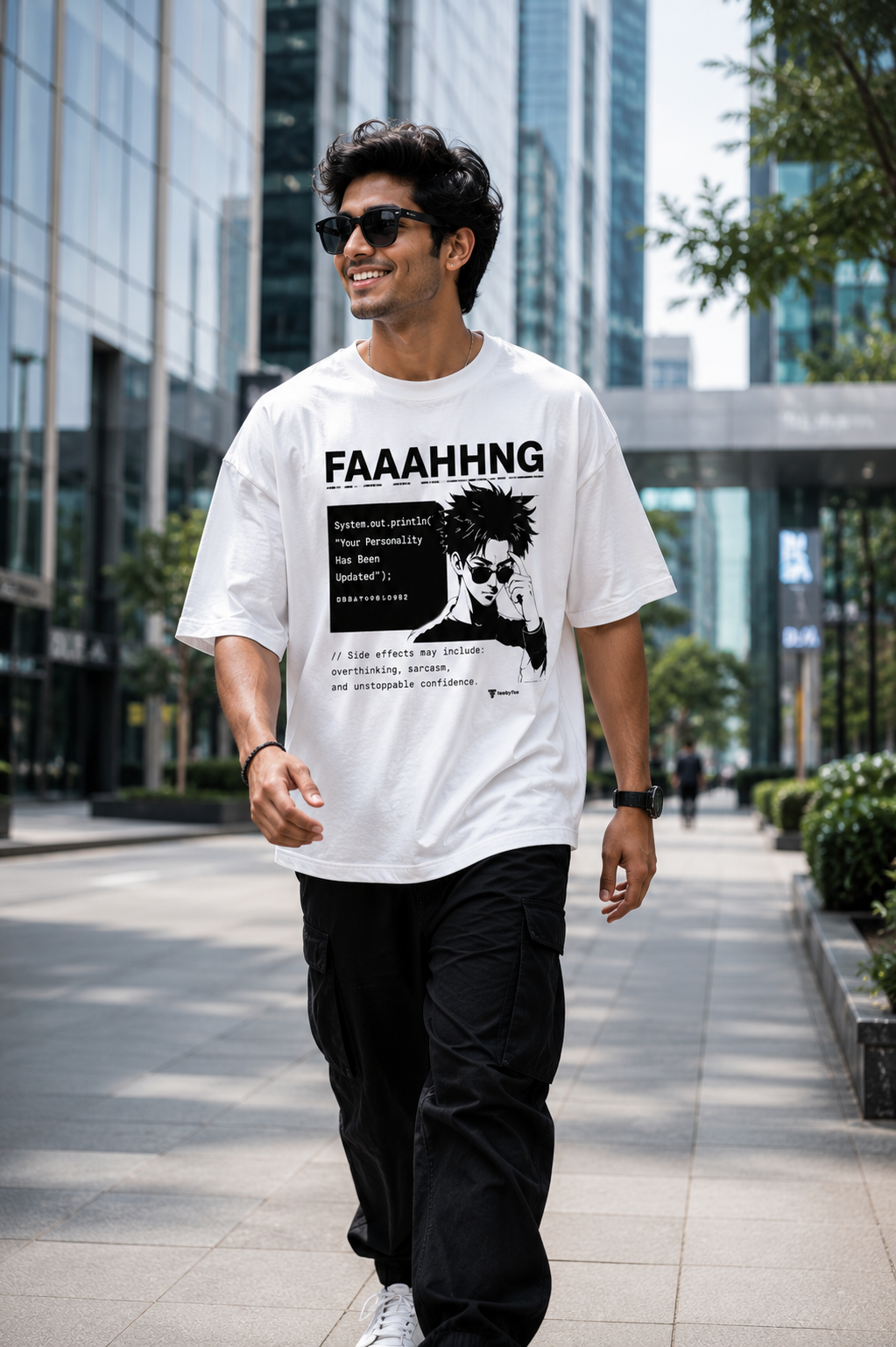 FAAAHHHHNG | Premium Developer Graphic Oversized T-Shirt for Programmers
