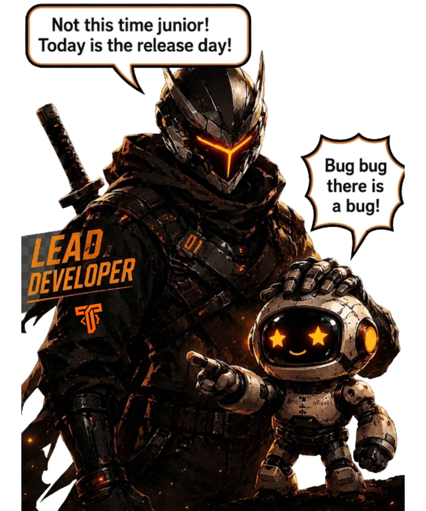 Not This Time, Junior! | Funny Lead Developer Anime Oversized T-Shirt