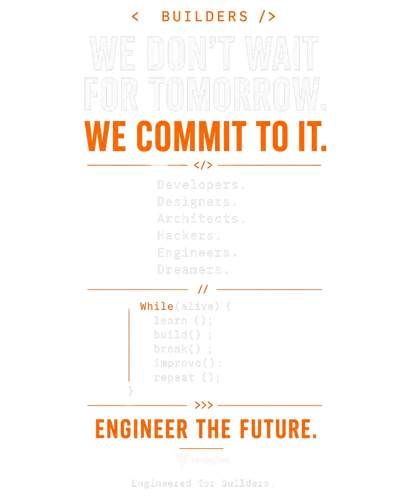 < BUILDERS /> Engineer The Future | Premium Software Engineer Signature T-Shirt