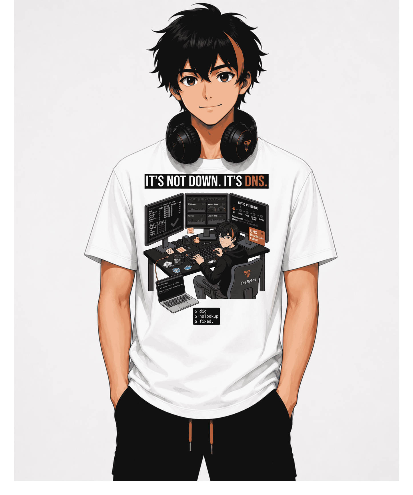 It's Not Down. It's DNS. | DevOps Developer T-Shirt