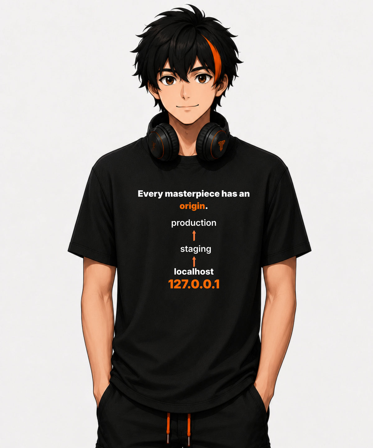 Every Masterpiece Has an Origin | Premium Developer Graphic T-Shirt