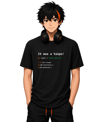 Minor Typo Fix | Funny Programmer Graphic T-Shirt for Software Developers
