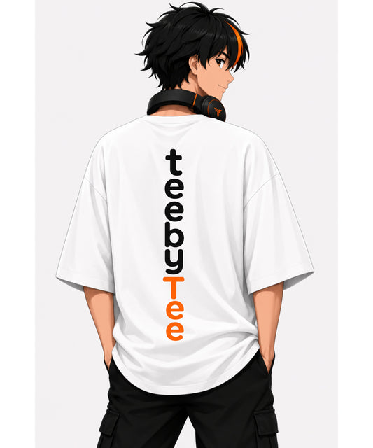 Signature Vertical Logo | Premium 240 GSM Oversized T-Shirt