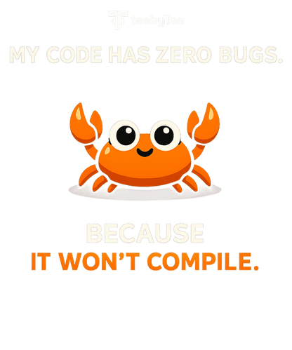 My Code Has Zero Bugs. Because It Won't Compile. | Funny Developer T-Shirt