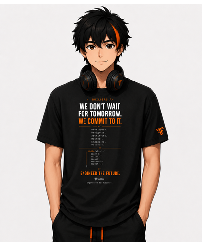 < BUILDERS /> – Engineer The Future Signature Tee