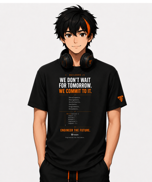 < BUILDERS /> – Engineer The Future Signature Tee